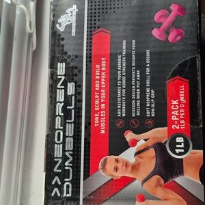Neoprene Dumbbells 1lb 2-Pack - Pink